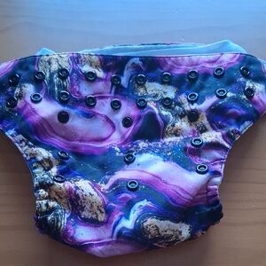 Purple Swirl Kids Diaper Cover